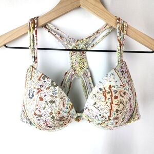 Victoria's Secret Women's The Fabulous Macramé Bikini Top Size 36C